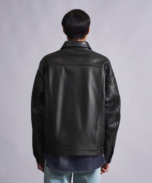 ＜monkey time＞ シープ レザー トラッカー ジャケット 