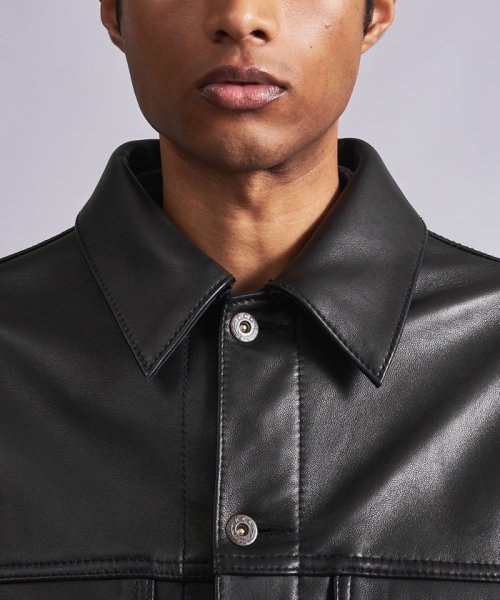 ＜monkey time＞ シープ レザー トラッカー ジャケット 