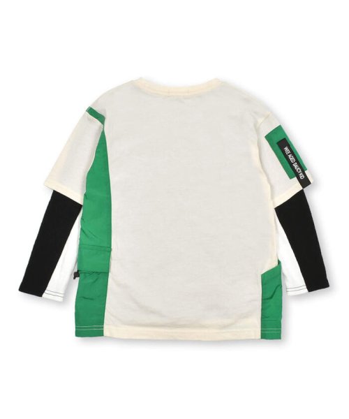 WASK(ワスク)/異素材ポケットTシャツ＋ラインロゴ天竺Tシャツセット(100~160cm)/img09