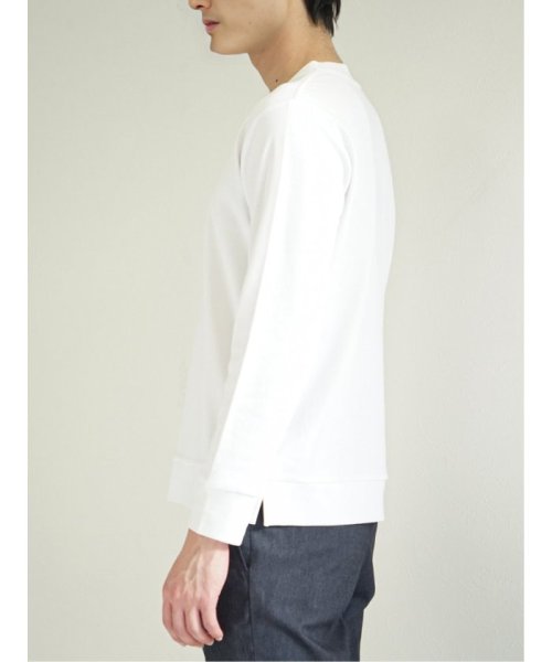 m.f.editorial(エムエフエディトリアル)/【DRESS T－SHIRT】綿ストレッチ クルーネック長袖Tシャツ メンズ Tシャツ カットソー カジュアル インナー ビジネス ギフト プレゼント/img06