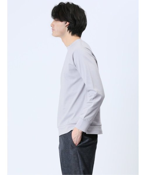 TAKA-Q(タカキュー)/【DRESS T－SHIRT】綿ストレッチ クルーネック長袖Tシャツ メンズ Tシャツ カットソー カジュアル インナー ビジネス ギフト プレゼント/img01