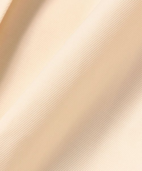 〈撥水加工/手洗い可能〉綿 ナイロン ギャバ ノーカラー ミディ コート 24SS ◇ 