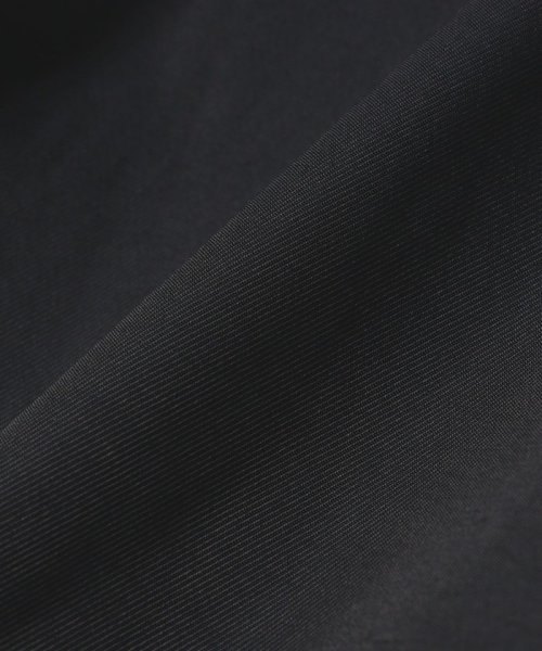 〈撥水加工/手洗い可能〉綿 ナイロン ギャバ ノーカラー ミディ コート 24SS ◇ 