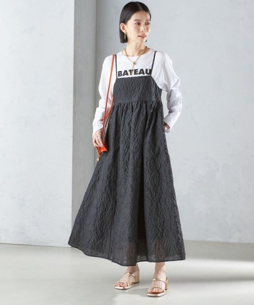 SHIPS WOMEN(シップス　ウィメン)/* 〈手洗い可能〉フラワー エンボス キャミ ワンピース 24SS ◇/img27