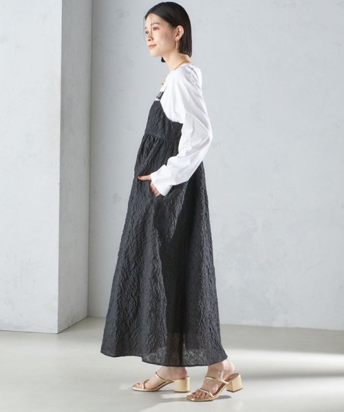 SHIPS WOMEN(シップス　ウィメン)/* 〈手洗い可能〉フラワー エンボス キャミ ワンピース 24SS ◇/img28