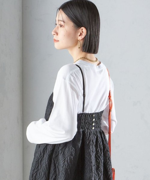 SHIPS WOMEN(シップス　ウィメン)/* 〈手洗い可能〉フラワー エンボス キャミ ワンピース 24SS ◇/img38