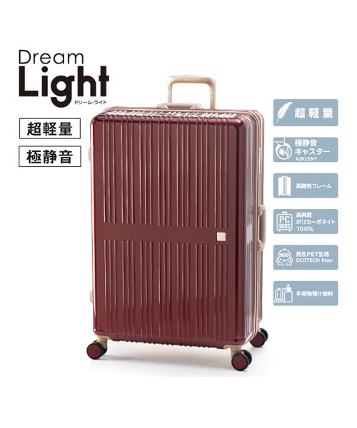 ASIA LUGGAGE(アジアラゲージ)/アジアラゲージ ドリームライト スーツケース 96L フレームタイプ Dream Light ALI－099－28/img05