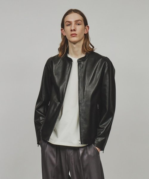 ラムレザーシングルライダースジャケット 