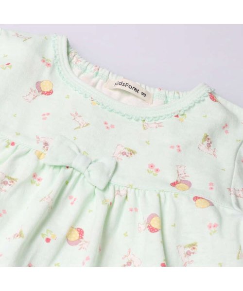 Kids Foret(キッズフォーレ)/【子供服】 Kids Foret (キッズフォーレ) うさぎ柄長袖パジャマ 90cm～140cm B13703/img04