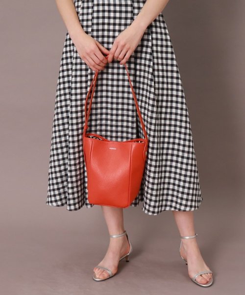 【CLASSY.5月号掲載】シュリンクレザーバケツバッグ 