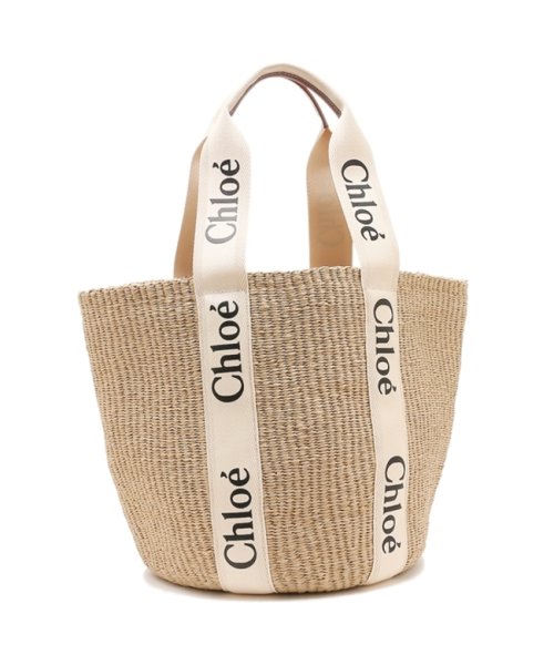 Chloe(クロエ)/クロエ かごバッグ トートバッグ ウッディ かごバッグ カゴバッグ ホワイト ベージュ レディース CHLOE CHC22SS380G55 101/img01