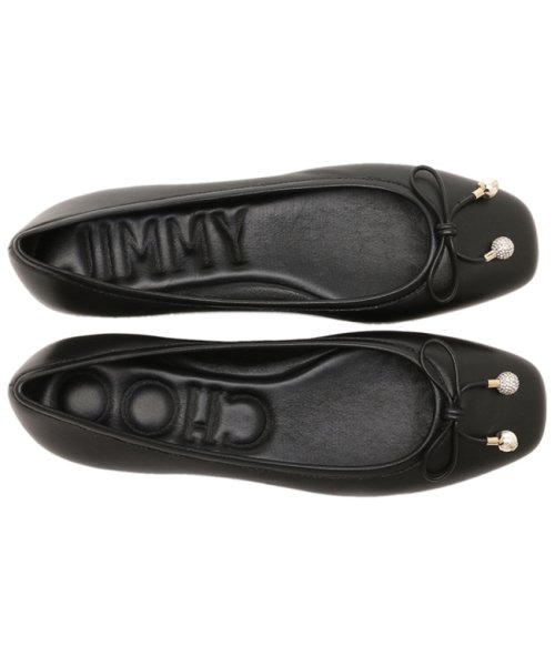 JIMMY CHOO(ジミーチュウ)/ジミーチュウ バレエシューズ フラットシューズ エルメフラット ブラック レディース JIMMY CHOO ELMEFLAT NAP/img03