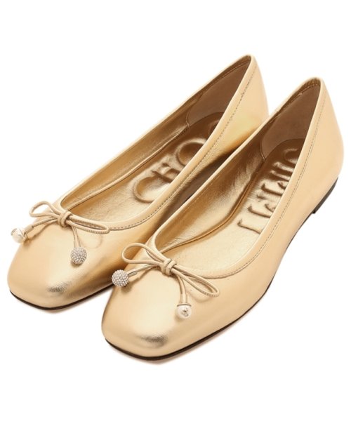 JIMMY CHOO(ジミーチュウ)/ジミーチュウ バレエシューズ フラットシューズ エルメフラット ゴールド レディース JIMMY CHOO ELMEFLAT MNA/img01