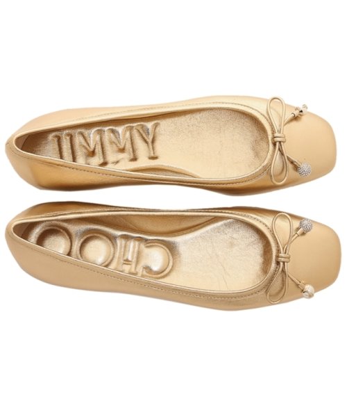 JIMMY CHOO(ジミーチュウ)/ジミーチュウ バレエシューズ フラットシューズ エルメフラット ゴールド レディース JIMMY CHOO ELMEFLAT MNA/img03