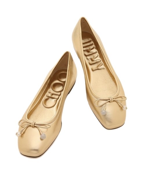 JIMMY CHOO(ジミーチュウ)/ジミーチュウ バレエシューズ フラットシューズ エルメフラット ゴールド レディース JIMMY CHOO ELMEFLAT MNA/img05