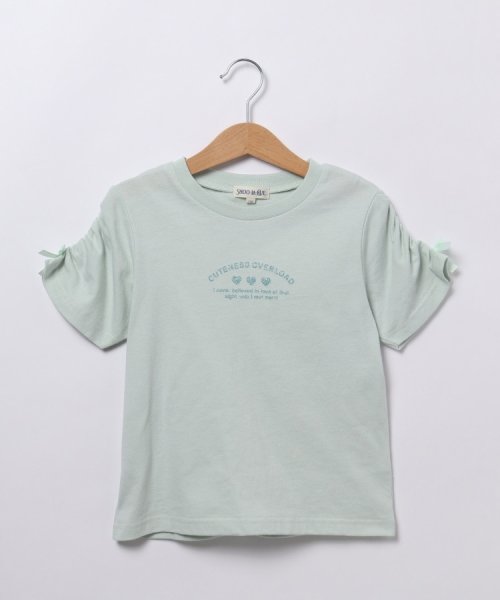 SHOO・LA・RUE(Kids) (シューラルーキッズ)/【110－140cm】ギャザー袖ラメプリントTシャツ/img04