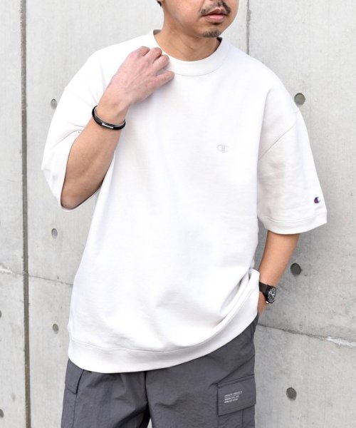 SHIPS any MEN(シップス　エニィ　メン)/【SHIPS any別注】Champion: 1トーン ロゴ ライト スウェット Tシャツ◇/img04