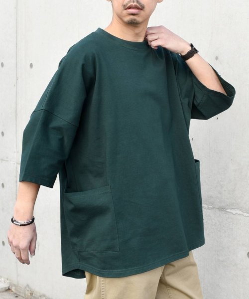 SHIPS any MEN(シップス　エニィ　メン)/【SHIPS any別注】Champion: ドルマン キャンプポケット Tシャツ 24SS◇/img18