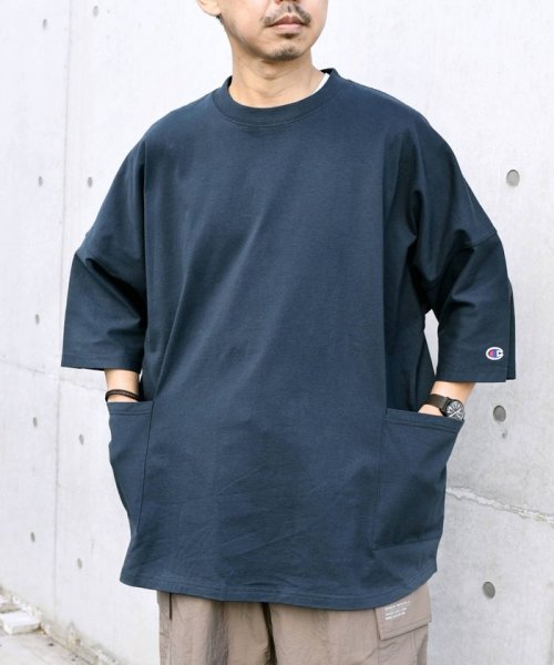 SHIPS any MEN(シップス　エニィ　メン)/【SHIPS any別注】Champion: ドルマン キャンプポケット Tシャツ 24SS◇/img26