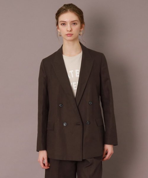 【CLASSY.5月号掲載】【セットアップ可】コットンリネンダブルジャケット 人気・おすすめ｜安定人気・収納便利におすすめ 期間限定割引 配送追跡可 国内発送・メーカー保証対応