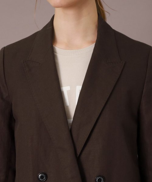 【CLASSY.5月号掲載】【セットアップ可】コットンリネンダブルジャケット 人気・おすすめ｜安定人気・収納便利におすすめ 期間限定割引 配送追跡可 国内発送・メーカー保証対応