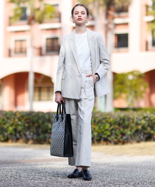 【CLASSY.5月号掲載】【セットアップ可】コットンリネンダブルジャケット 人気・おすすめ｜安定人気・収納便利におすすめ 期間限定割引 配送追跡可 国内発送・メーカー保証対応