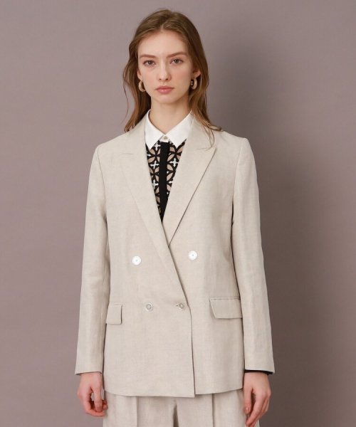 【CLASSY.5月号掲載】【セットアップ可】コットンリネンダブルジャケット 人気・おすすめ｜安定人気・収納便利におすすめ 期間限定割引 配送追跡可 国内発送・メーカー保証対応