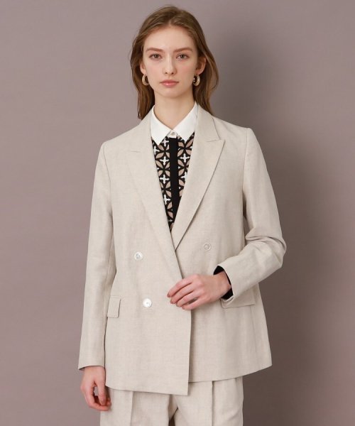 【CLASSY.5月号掲載】【セットアップ可】コットンリネンダブルジャケット 人気・おすすめ｜安定人気・収納便利におすすめ 期間限定割引 配送追跡可 国内発送・メーカー保証対応