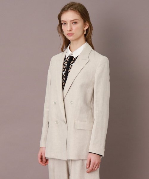 【CLASSY.5月号掲載】【セットアップ可】コットンリネンダブルジャケット 人気・おすすめ｜安定人気・収納便利におすすめ 期間限定割引 配送追跡可 国内発送・メーカー保証対応