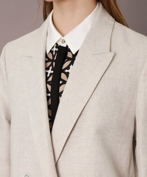 【CLASSY.5月号掲載】【セットアップ可】コットンリネンダブルジャケット 人気・おすすめ｜安定人気・収納便利におすすめ 期間限定割引 配送追跡可 国内発送・メーカー保証対応