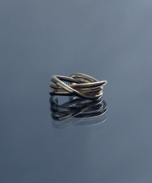 MAISON mou(メゾンムー)/【YArKA/ヤーカ】entwined curvaceous design ring [ducube heyt] / 絡み合う曲線美デザインリング/img05
