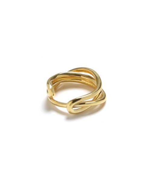 MAISON mou(メゾンムー)/【YArKA/ヤーカ】entwined curvaceous design ring [ducube heyt] / 絡み合う曲線美デザインリング/img19