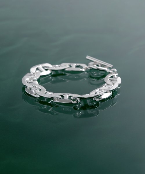 MAISON mou(メゾンムー)/【YArKA/ヤーカ】flat marina(anchor) chain bracelet [byoca] / フラットマリーナチェーン/img01