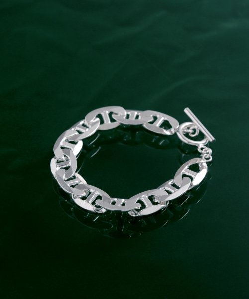 MAISON mou(メゾンムー)/【YArKA/ヤーカ】flat marina(anchor) chain bracelet [byoca] / フラットマリーナチェーン/img02