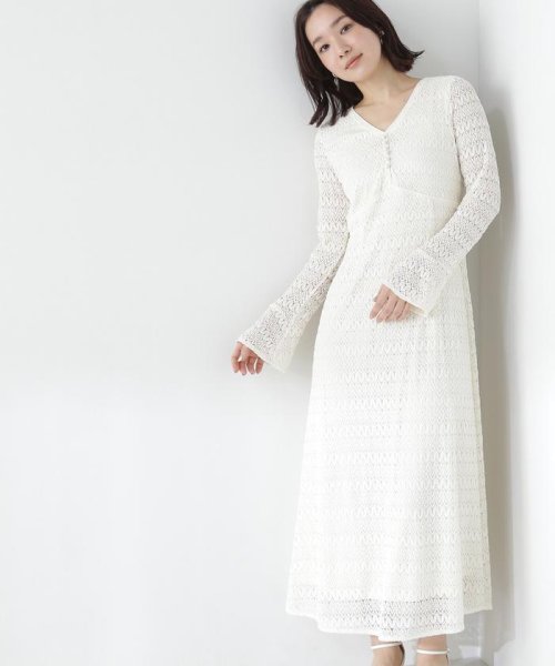 NATURAL BEAUTY BASIC(ナチュラルビューティーベーシック)/バルファスレースワンピース　24SS/img16