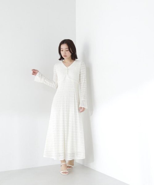 NATURAL BEAUTY BASIC(ナチュラルビューティーベーシック)/バルファスレースワンピース　24SS/img19