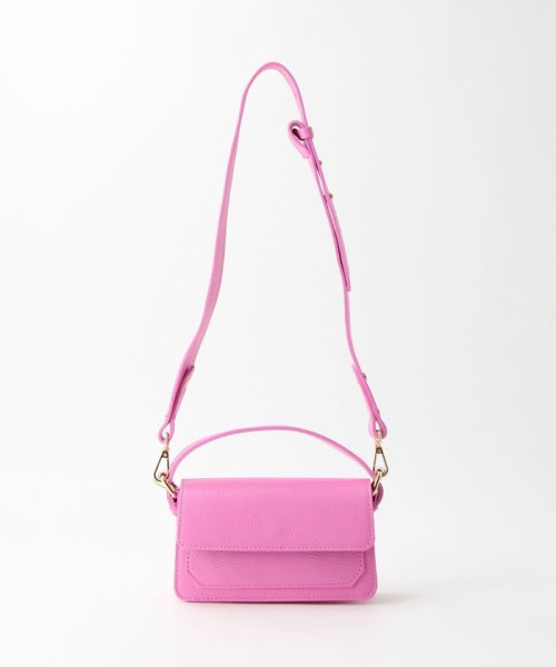 ＜ELYSIR＞レザー フラップ ショルダーバッグ －2WAY－ 