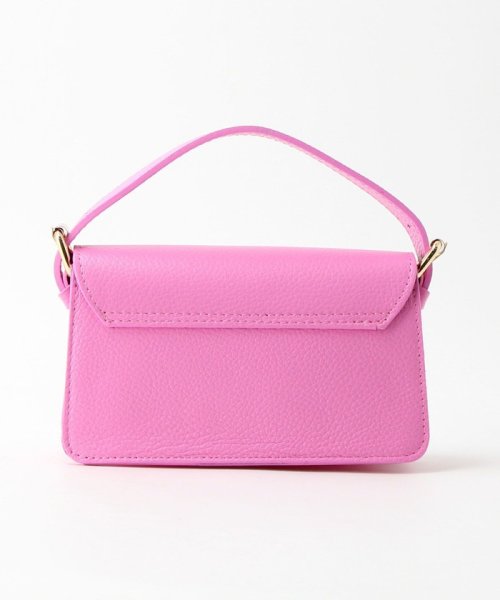 ＜ELYSIR＞レザー フラップ ショルダーバッグ －2WAY－ 