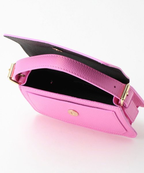 ＜ELYSIR＞レザー フラップ ショルダーバッグ －2WAY－ 