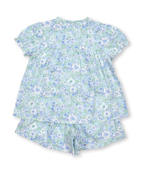 BeBe Petits Pois Vert(ベベ プチ ポワ ヴェール)/パステル花柄パフスリーブブラウス+パンツセット(95~150cm)/img06