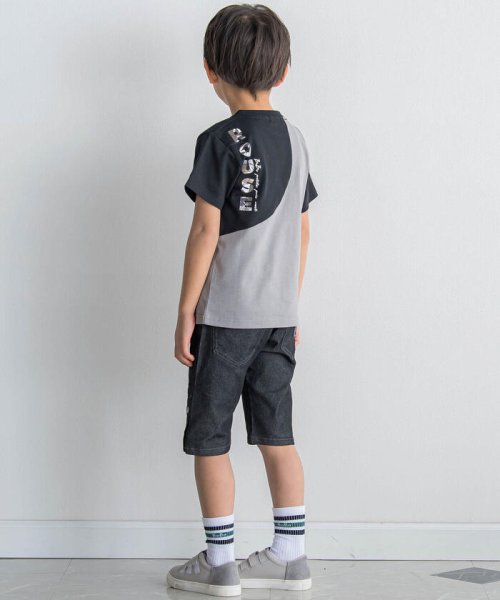 BeBe Petits Pois Vert(ベベ プチ ポワ ヴェール)/配色切り替えビートルプリントTシャツ(95~150cm)/img04