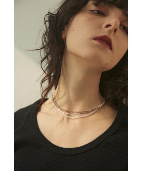 BLACK BY MOUSSY(ブラックバイマウジー)/small beads necklace/img05