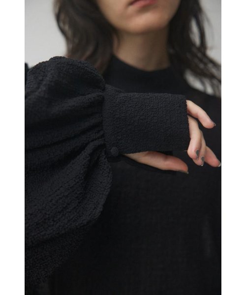 BLACK BY MOUSSY(ブラックバイマウジー)/volume sleeve blouse/img12