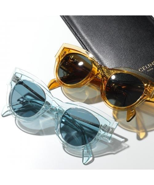 CELINE サングラス CL40008I フォックス型 ロゴ CELINE サングラス CL40008I フォックス型