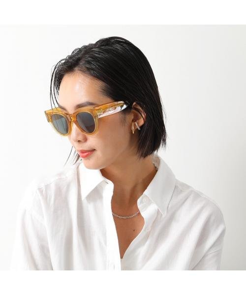 CELINE サングラス CL40008I フォックス型 ロゴ CELINE サングラス CL40008I フォックス型