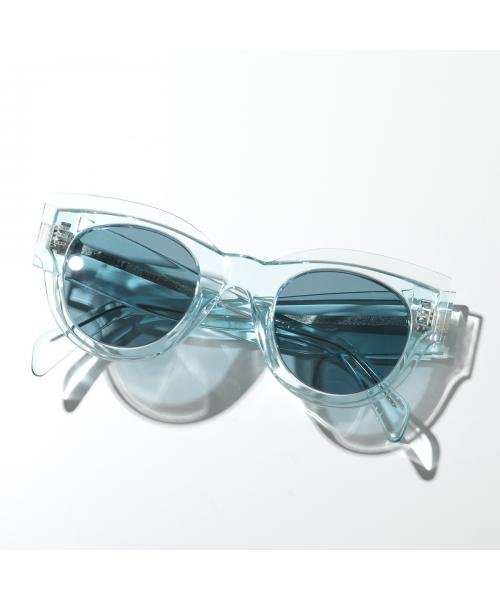 CELINE サングラス CL40008I フォックス型 ロゴ CELINE サングラス CL40008I フォックス型