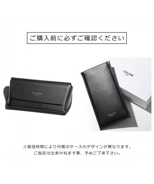 CELINE サングラス CL40008I フォックス型 ロゴ CELINE サングラス CL40008I フォックス型
