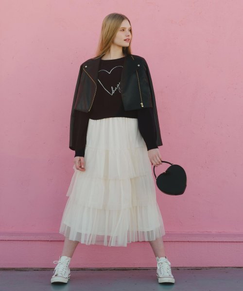 ノーカラーライダースジャケット Q1407263419(10725円)