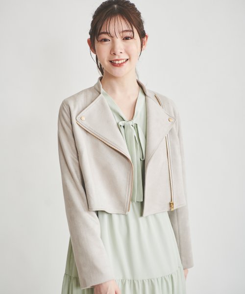 ノーカラーライダースジャケット Q1407263419(10725円)