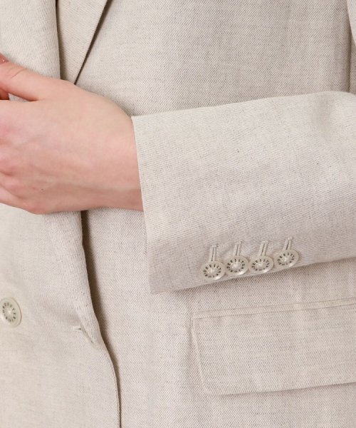 【CLASSY.5月号掲載】【セットアップ可】コットンリネンダブルジャケット 人気・おすすめ｜安定人気・収納便利におすすめ 期間限定割引 配送追跡可 国内発送・メーカー保証対応